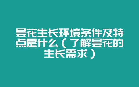昙花生长环境条件及特点是什么(了解昙花的生长需求)插图 昙花生长环境条件及特点是什么(了解昙花的生长需求)插图