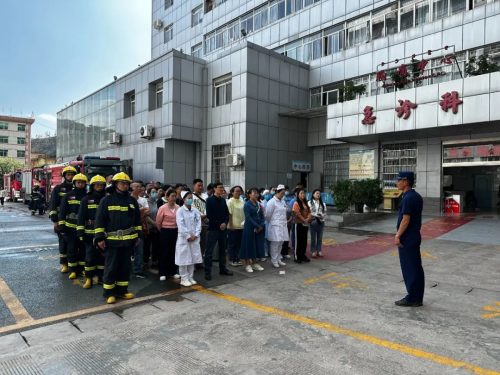 会东县医院联合消防队，开展生命安全演练-会东网