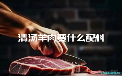 清汤羊肉要什么配料-会东网