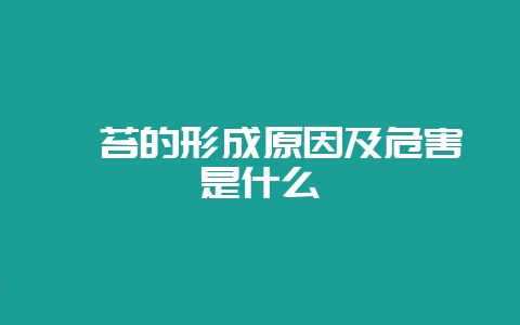 浒苔的形成原因及危害是什么-会东网