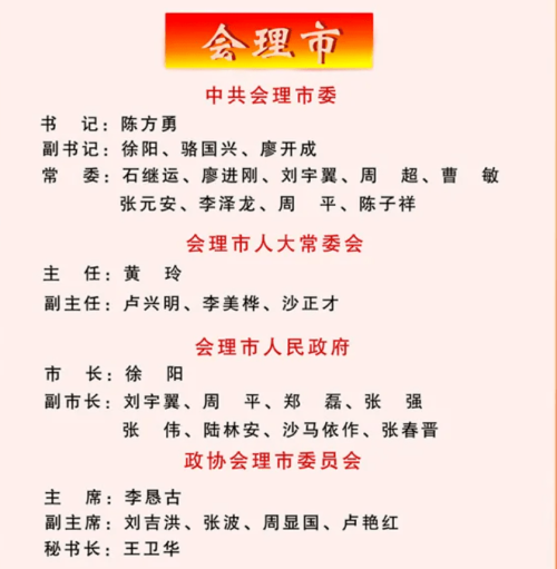 会理市人民政府领导班子-会东网