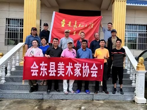 会东县政协诗书画院：重走长征之路写生团冕宁桥镇活动简报-会东网