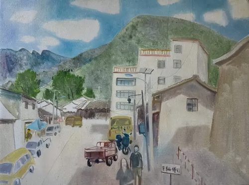 会东县政协诗书画院：重走长征之路写生团冕宁桥镇活动简报插图23