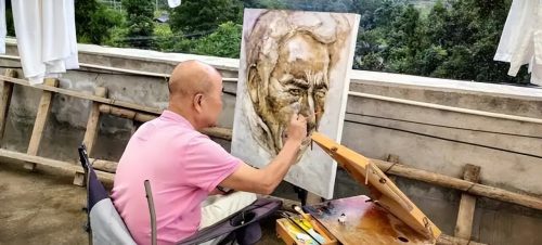 会东县政协诗书画院：重走长征之路写生团冕宁桥镇活动简报插图6