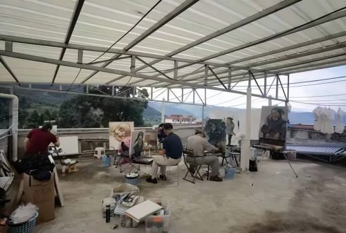会东县政协诗书画院：重走长征之路写生团冕宁桥镇活动简报插图9