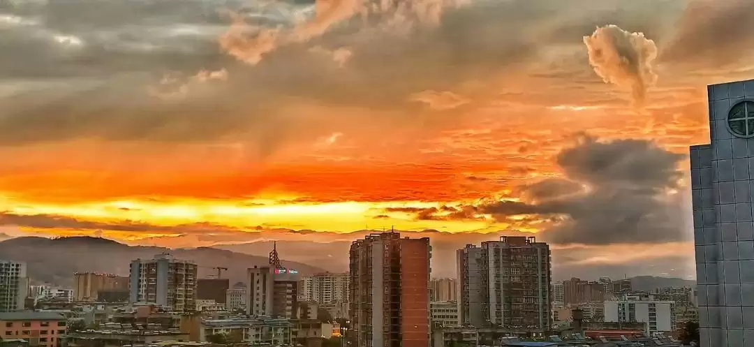 西昌今日朝霞美如画，高清图片为你保存留念！插图6