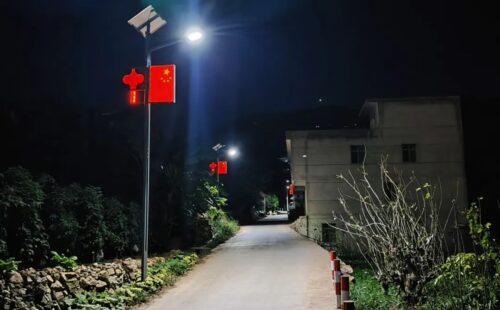 大崇镇亮化工程：点亮乡村“振兴路”插图1