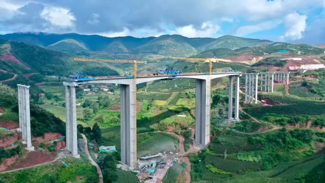 会禄高速 ZCB1 – 3 项目桥梁施工获突破:大柳树沟大桥节点告捷插图1 会禄高速 ZCB1 – 3 项目桥梁施工获突破:大柳树沟大桥节点告捷插图1