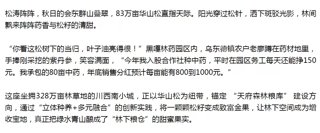 凉山会东：以松为基筑粮仓-会东网